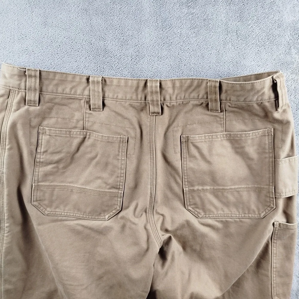 LL Bean Katahdin Iron Works Fleece Lined Carpenter Pants Mens 40x34 Work Utility